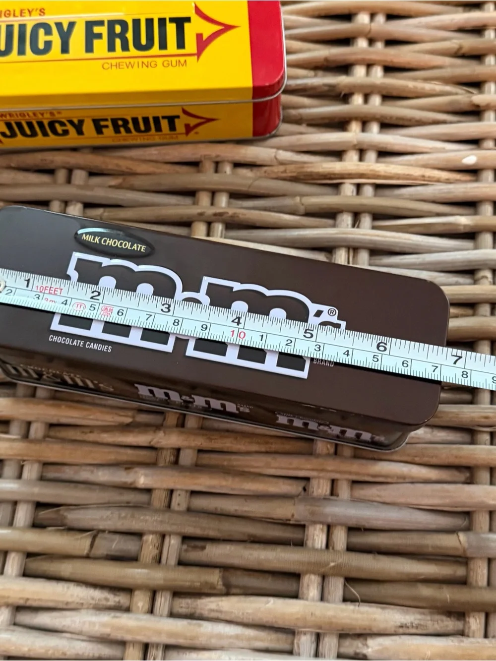 (4) Wrigley's Gum and M&M's Collectors Tins - perfect size for pencil box